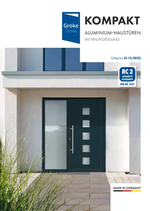 Groke Katalog Kompakt - Haustüren Aluminium mit Einsatzfüllung